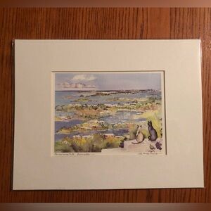 Jill Amos Raine - Panarama Cats, Bermuda Print